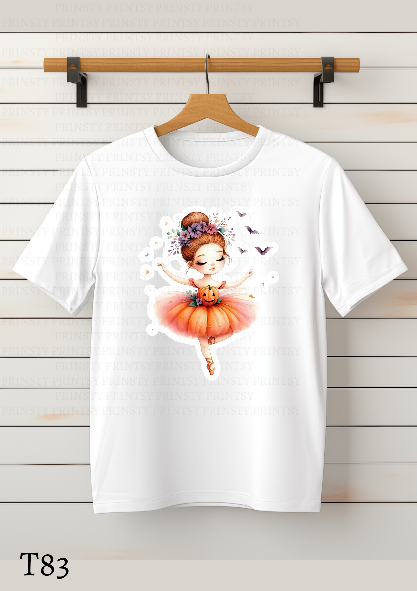 Cute Halloween Ballerina Kids T-Shirt