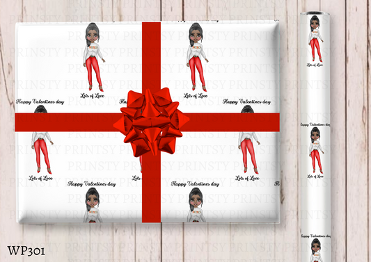 Dolly Valentines Wrapping paper