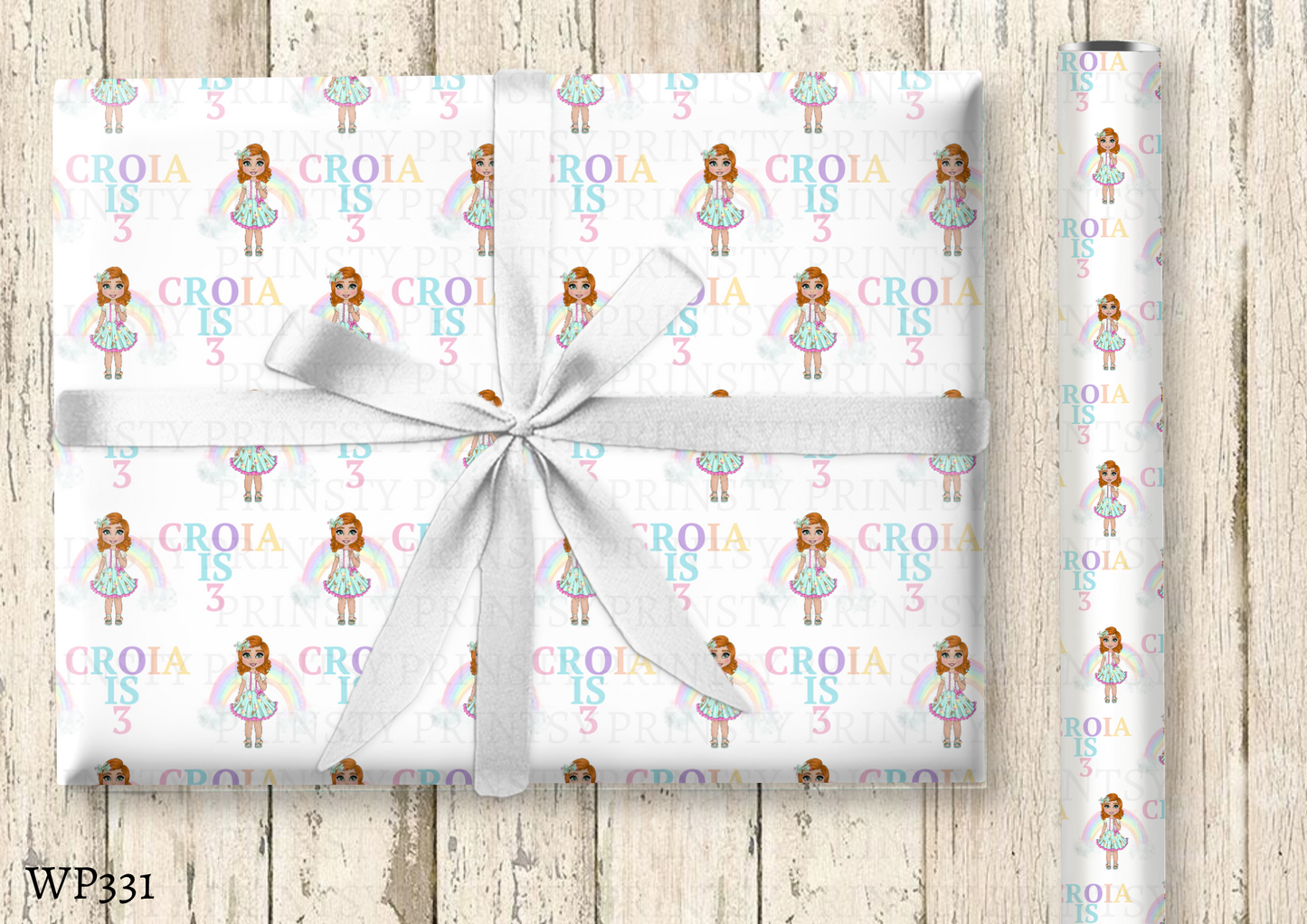 Ice Cream Dolly Wrapping Paper