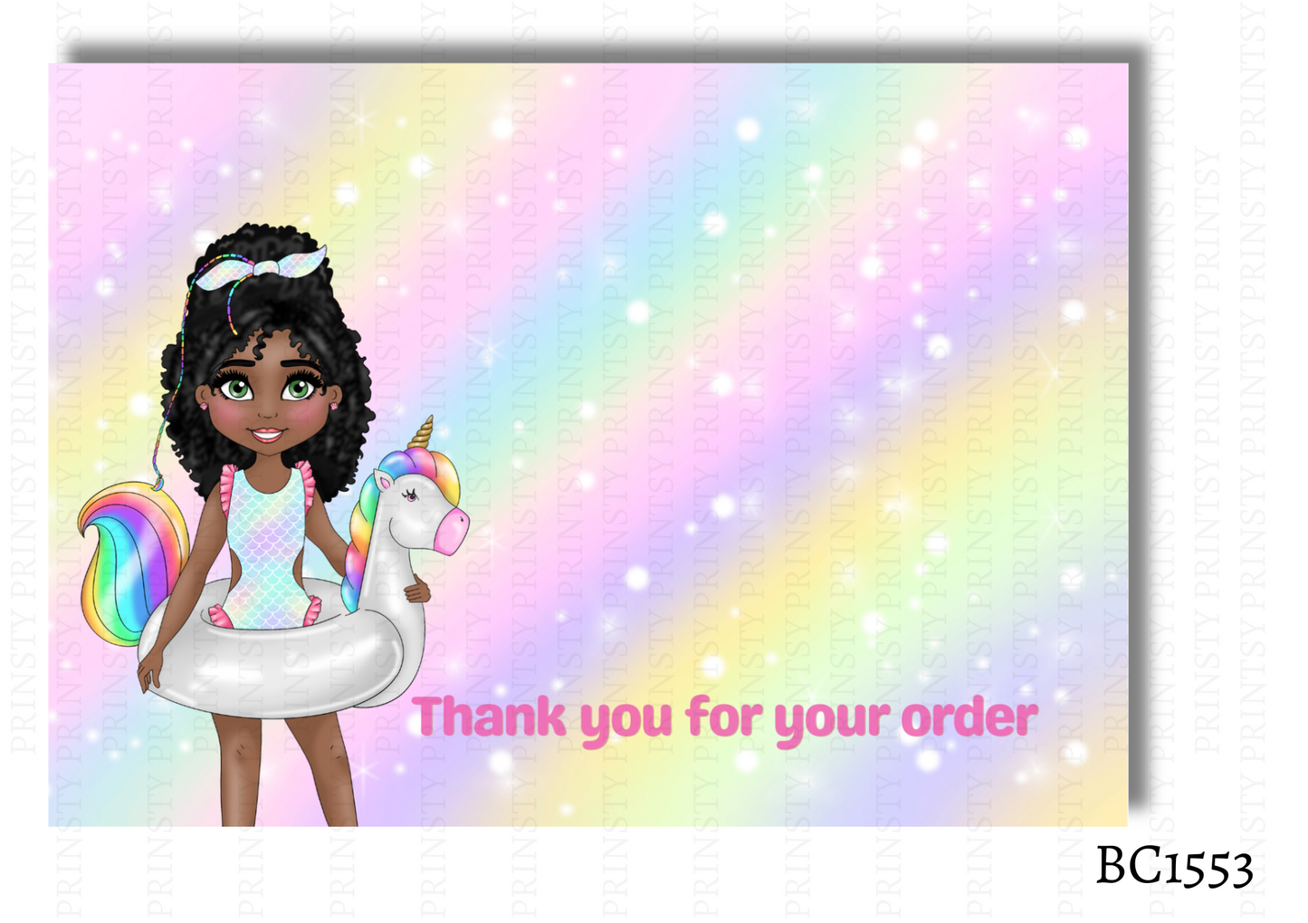 Pool Party Dolly Bow Card