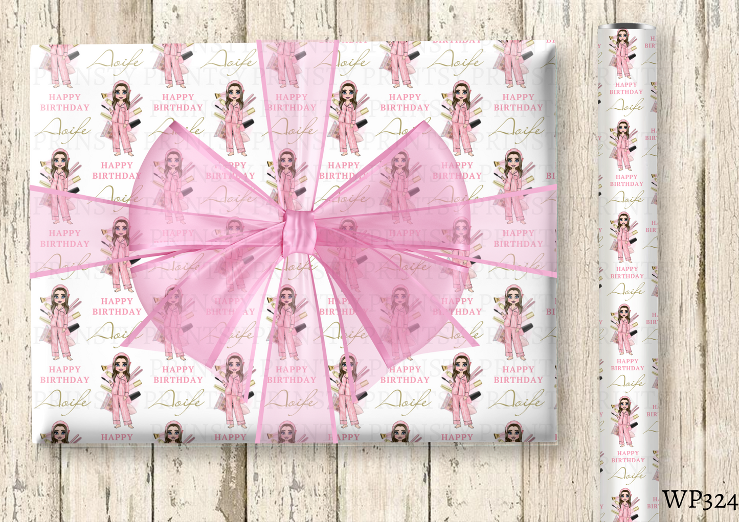 Make Up Dolly Wrapping Paper