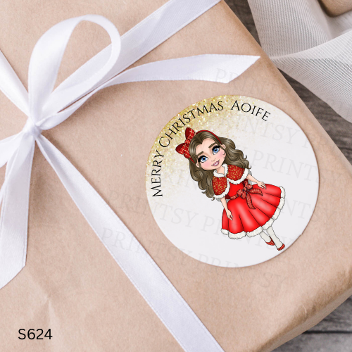 Christmas Dolly Sticker Sheet