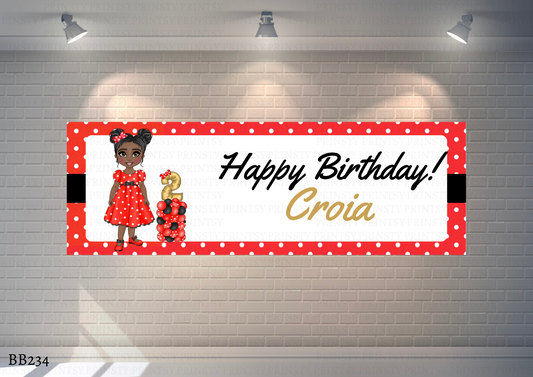 Spotty Dress Dolly Banner