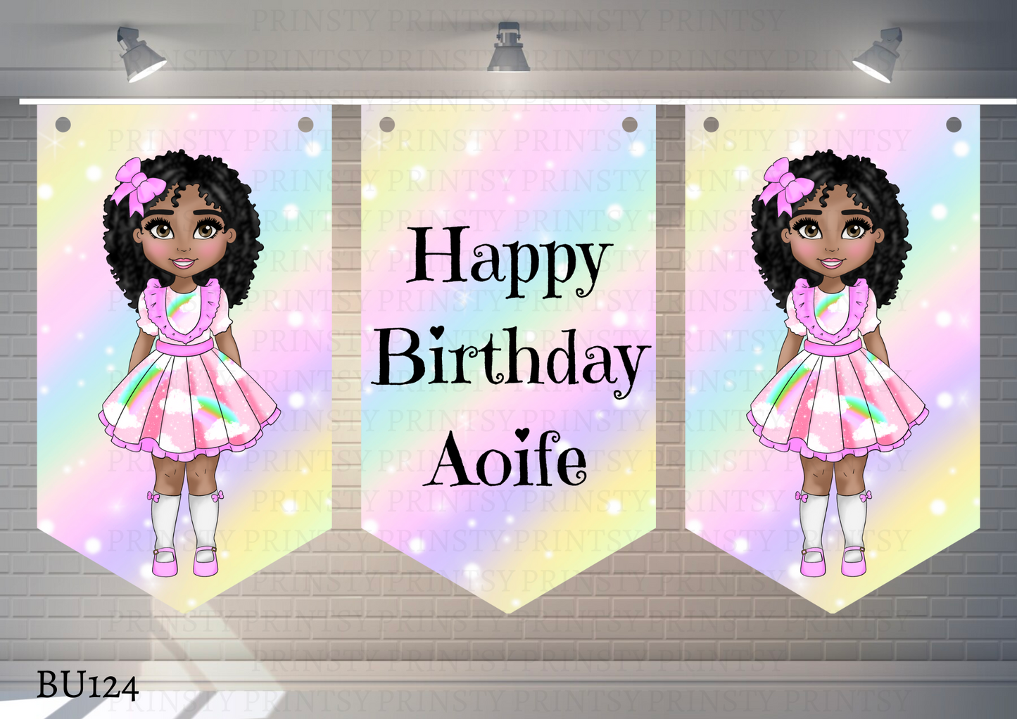 Rainbow Dolly Bunting