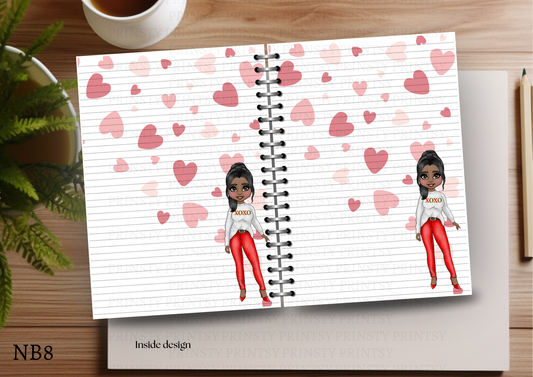 Dolly Valentines Note Book