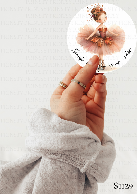 Autumn Ballerina Sticker Sheets