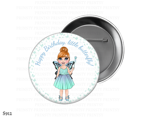 Blue Butterfly Dolly BowBitz/Badges