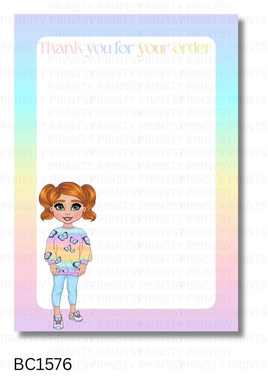 Butterfly Dolly Bow Card