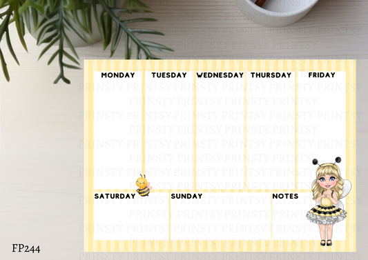 Little Honey Bee Dolly Weekly Planner