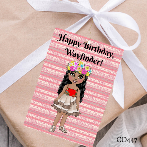 Polynesian Dolly Gift Label