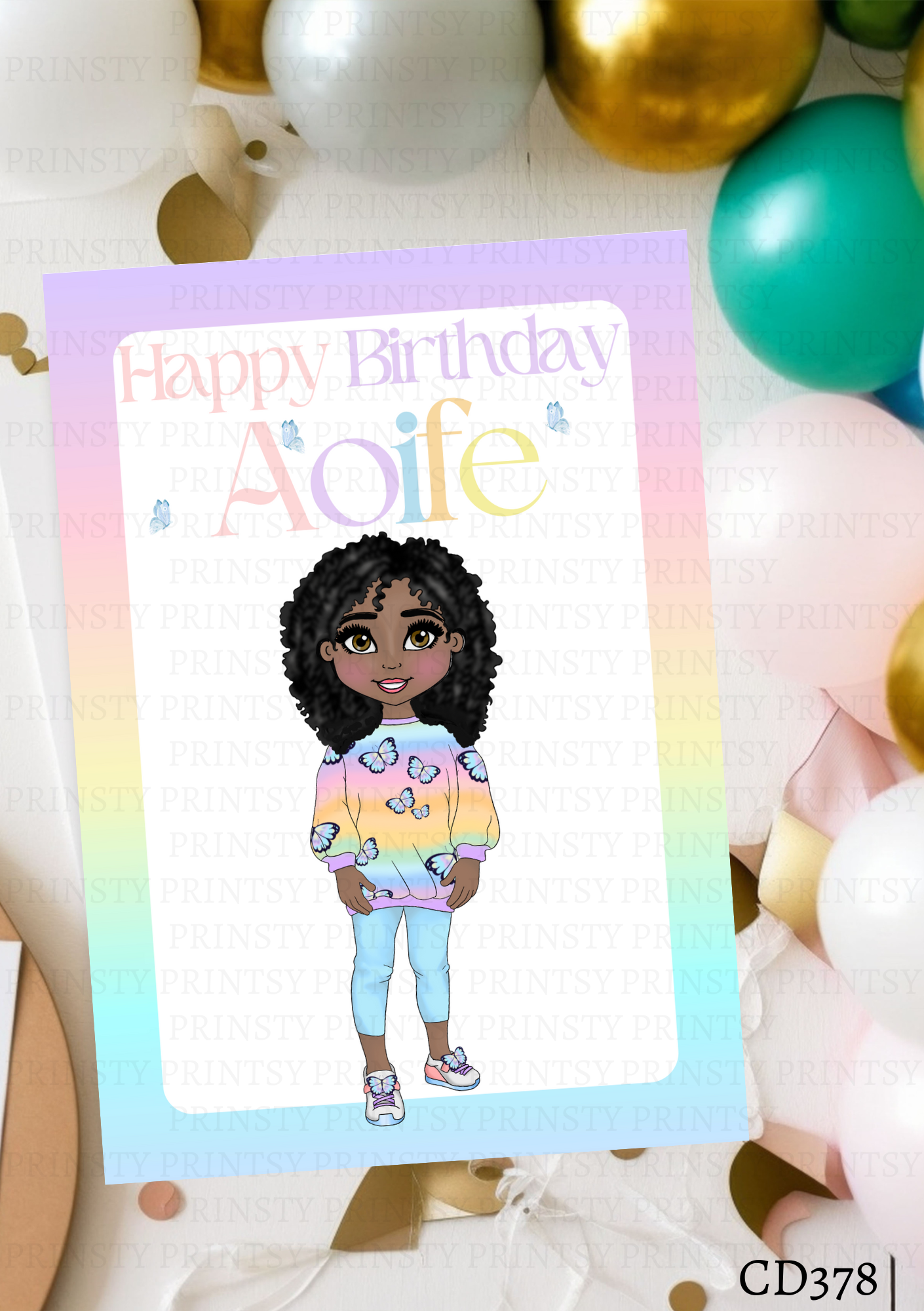 Butterfly Dolly Celebration Card