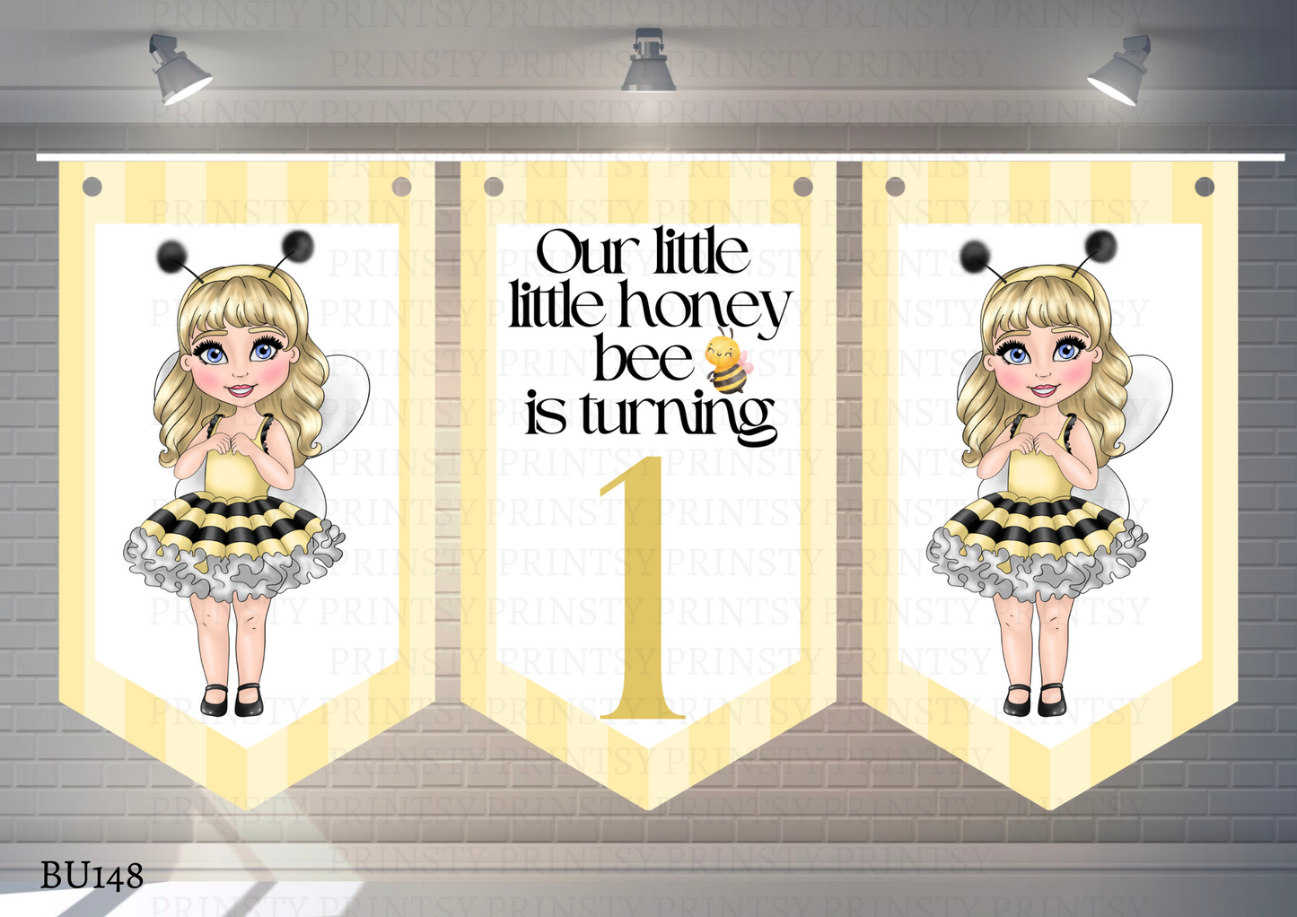 Little Honey Bee Dolly Bunting