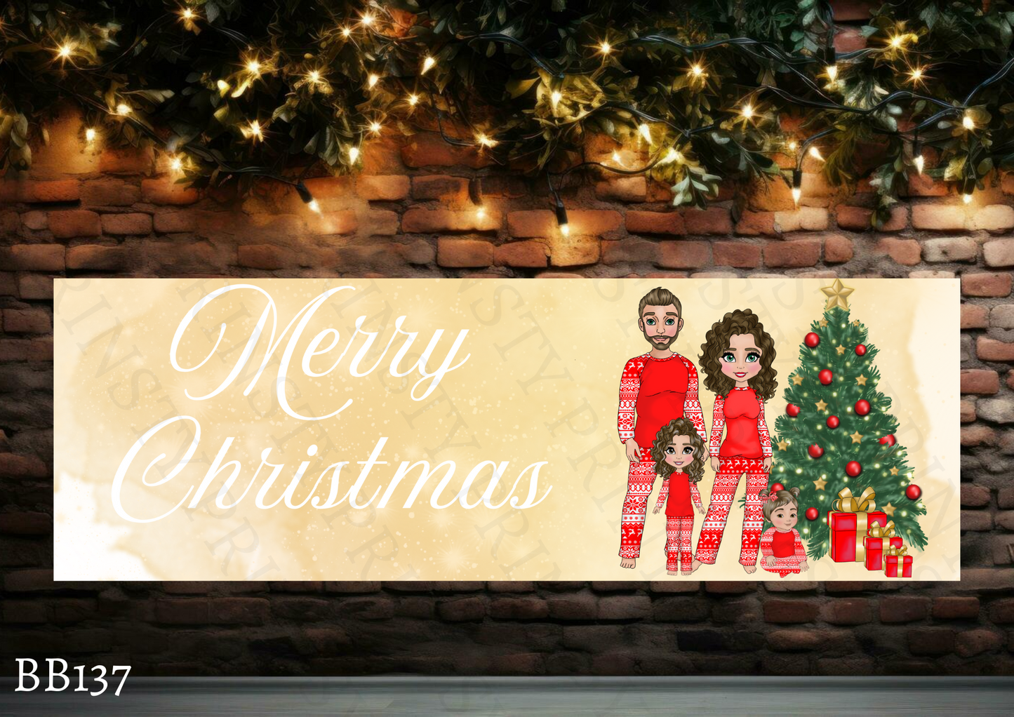 Family Christmas Banner