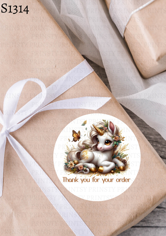 Autumn Unicorn Sticker Sheet