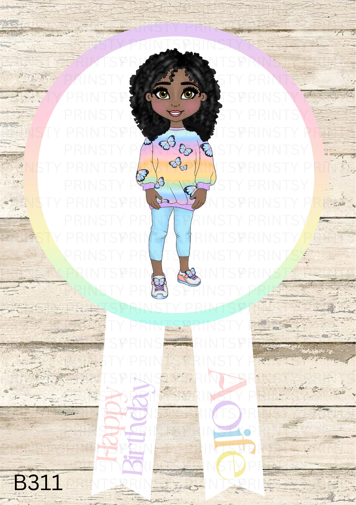 Butterfly Dolly Badge