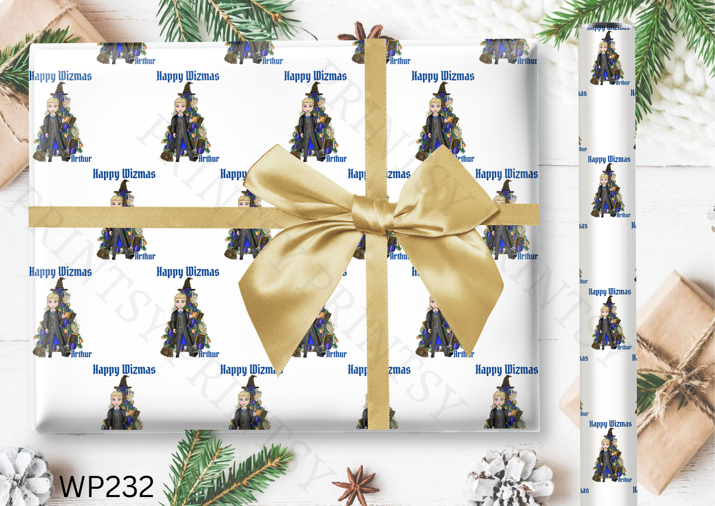 Dolly & Dude Christmas Wrapping Paper