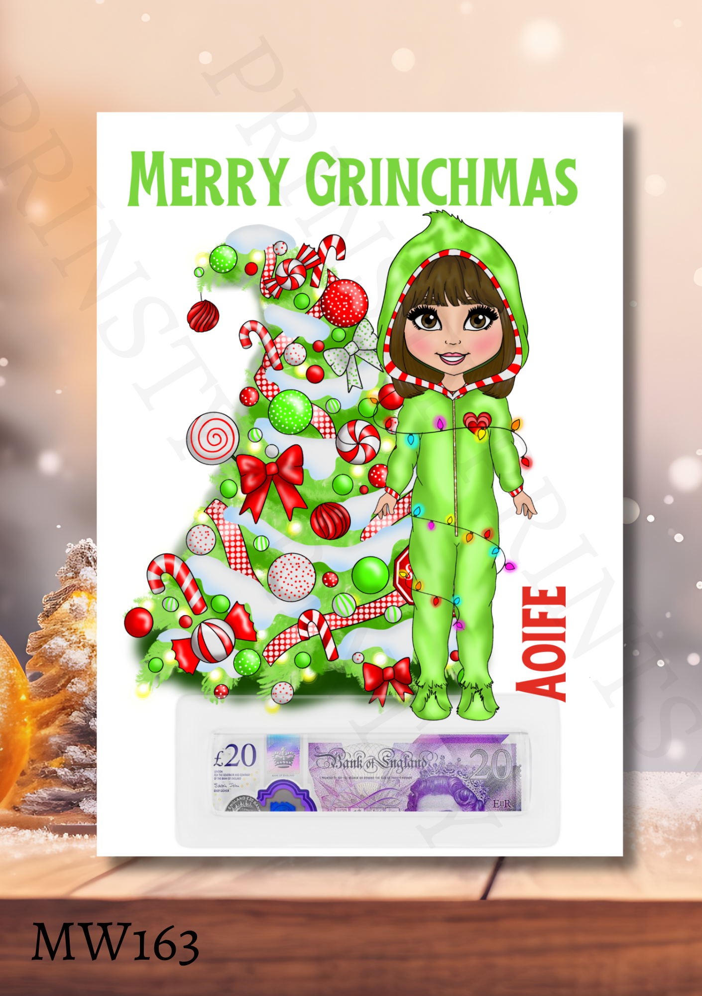 Christmas Dolly Money Card