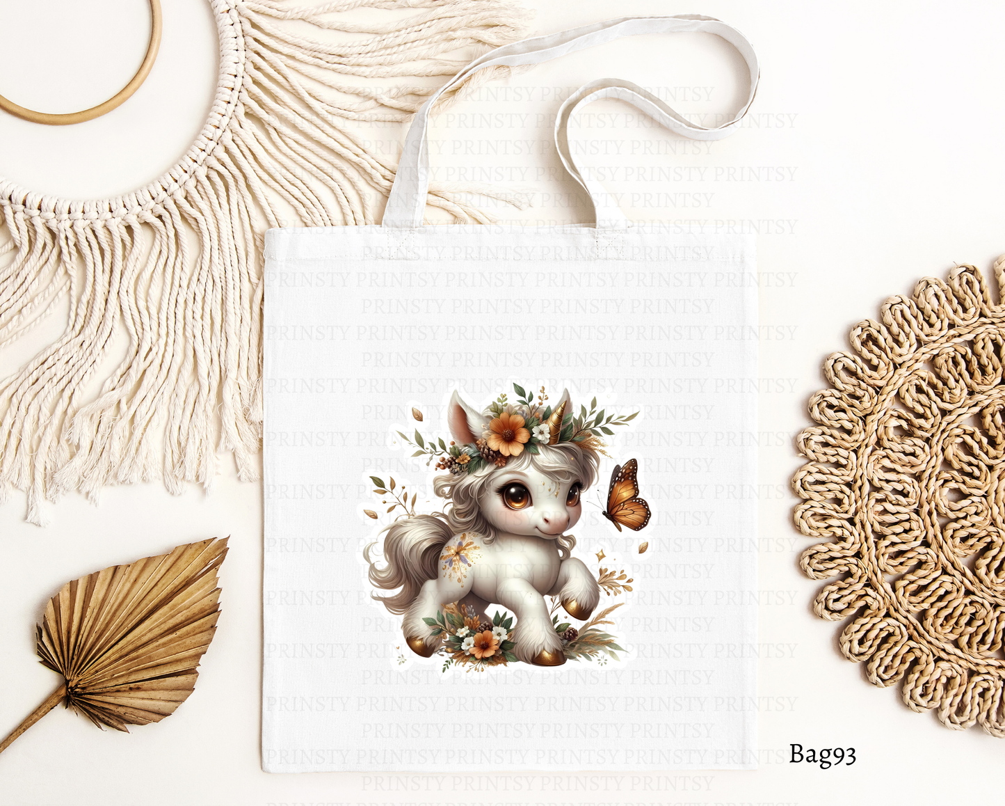 Autumn Unicorn Tote Bag