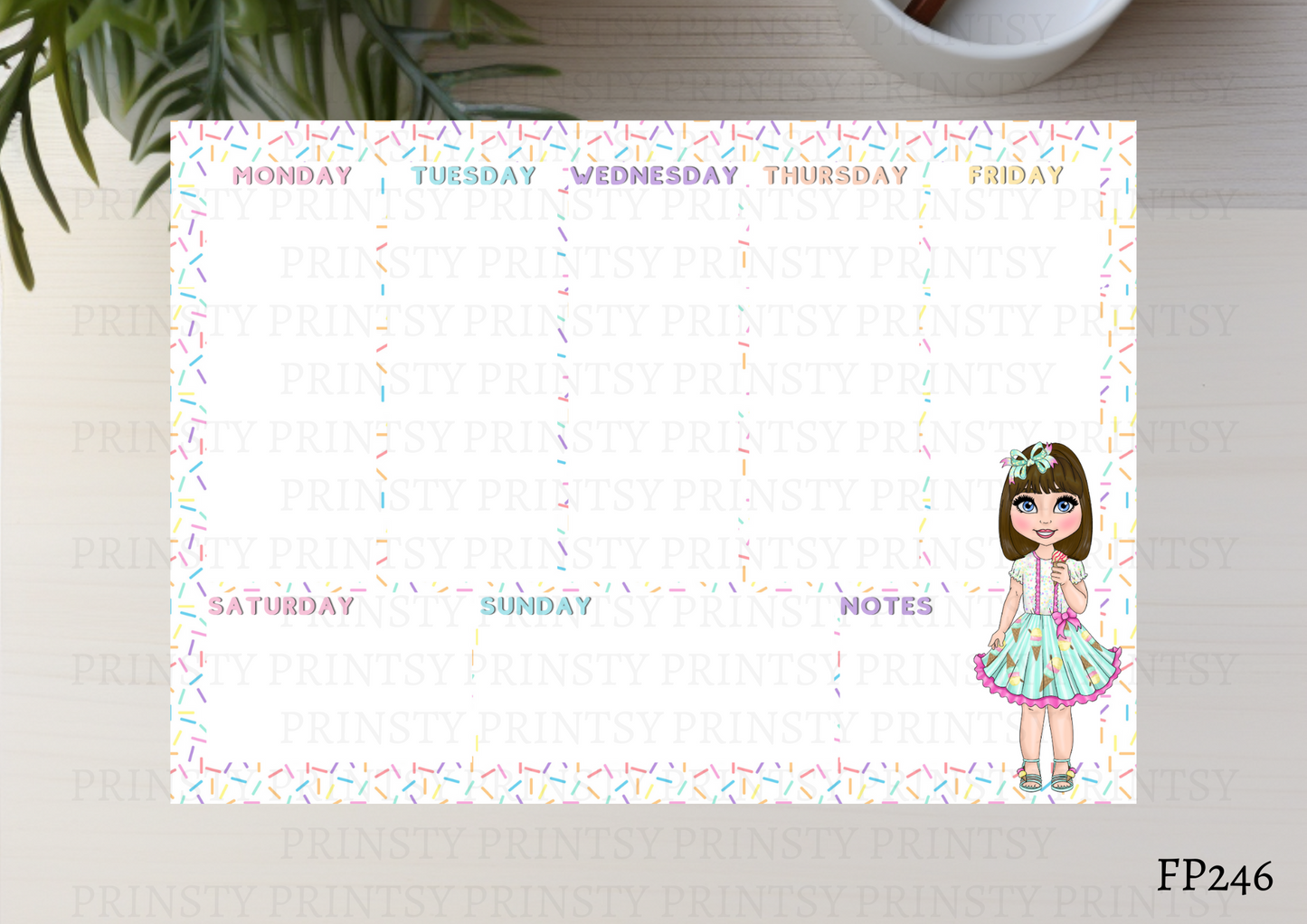 Ice Cream Dolly Planner