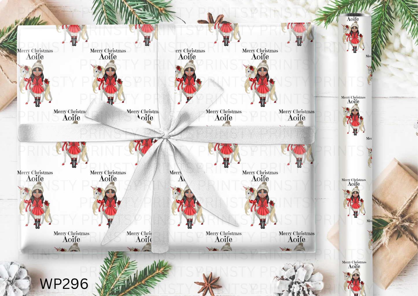 Christmas Dolly Wrapping paper