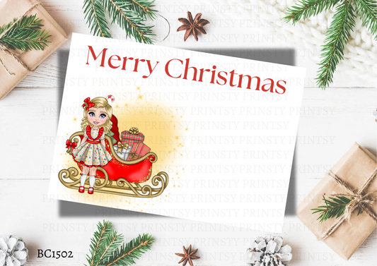 Christmas Dolly Bow Card