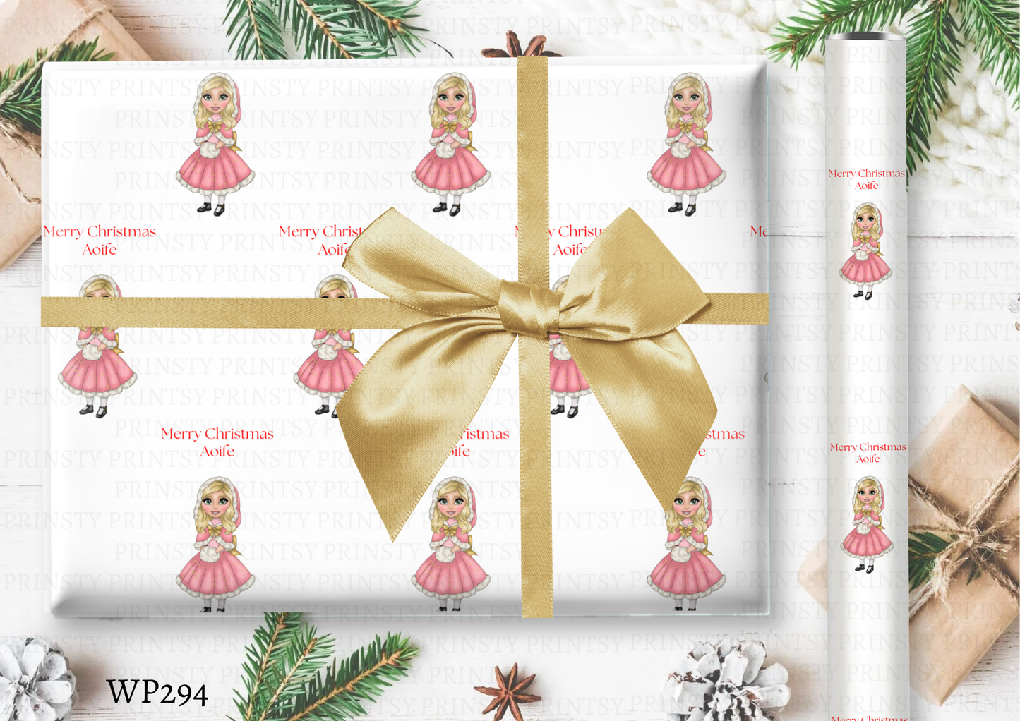 Christmas Dolly Wrapping paper