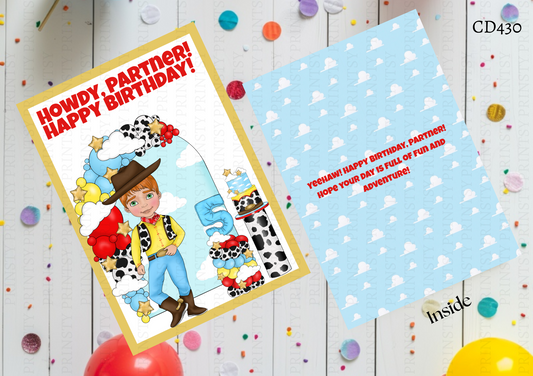 Toy Land Dude Celebration Card