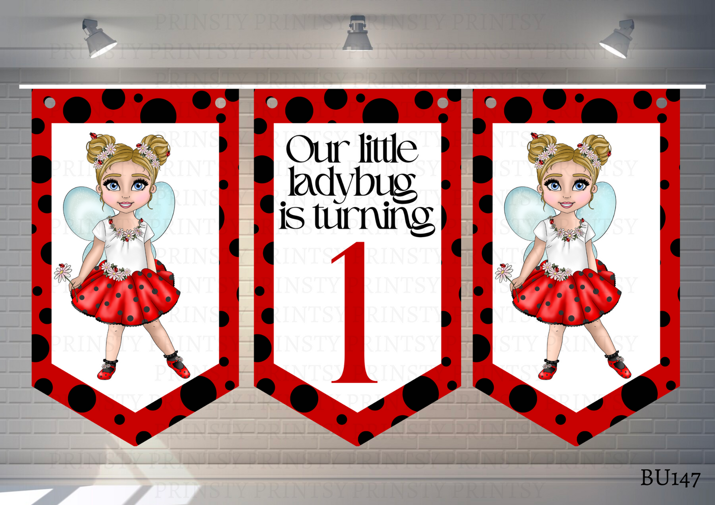 Little Ladybird Dolly Bunting