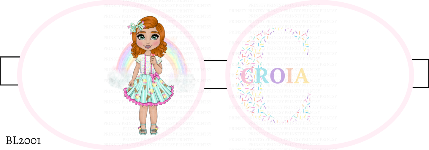 Ice Cream Dolly Bow Loop