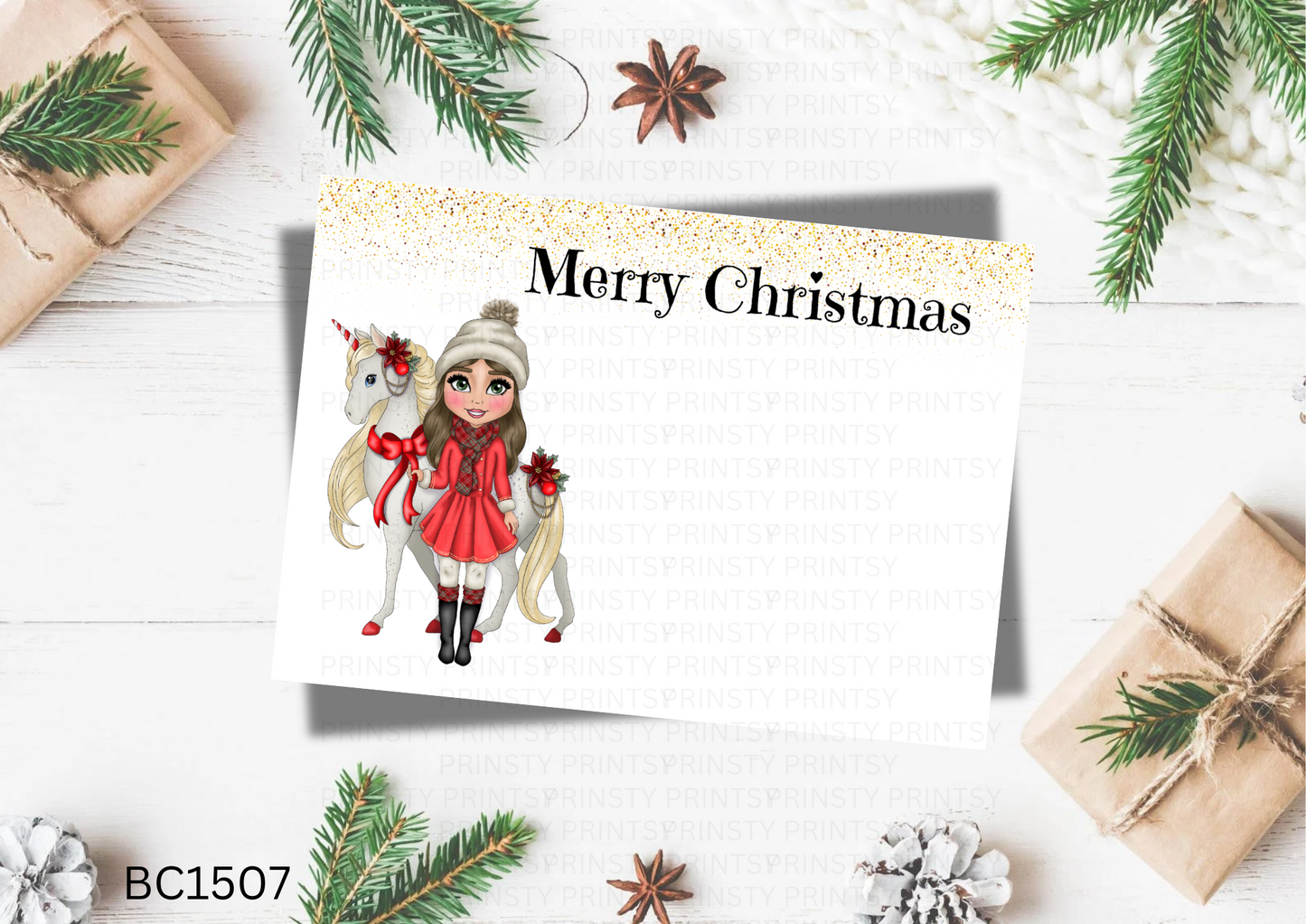 Christmas Dolly Bow Card