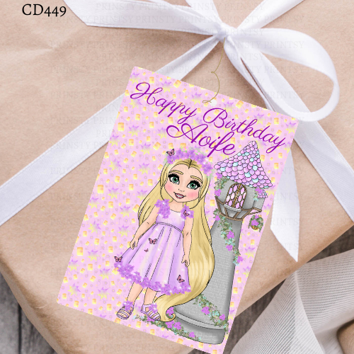 Punzie Dolly Gift Label