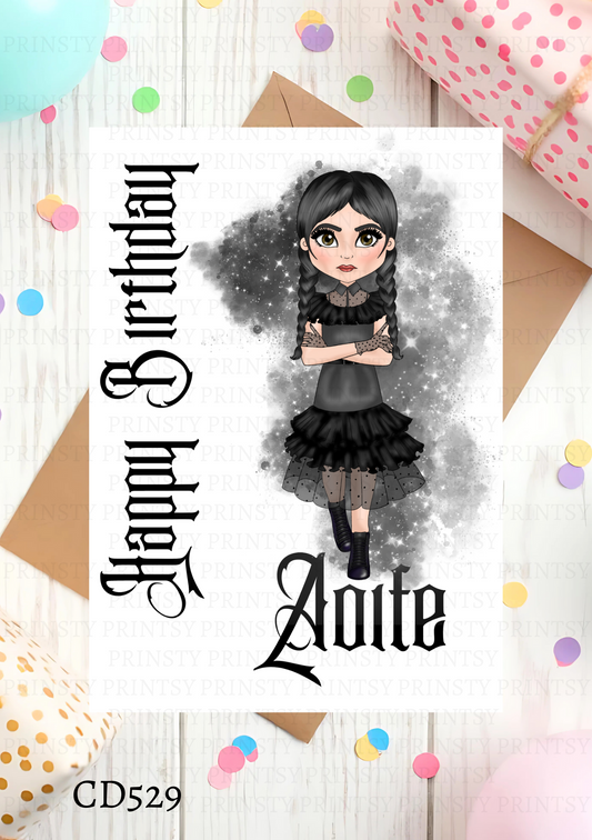 Spooky & Kooky Dolly Celebration Card