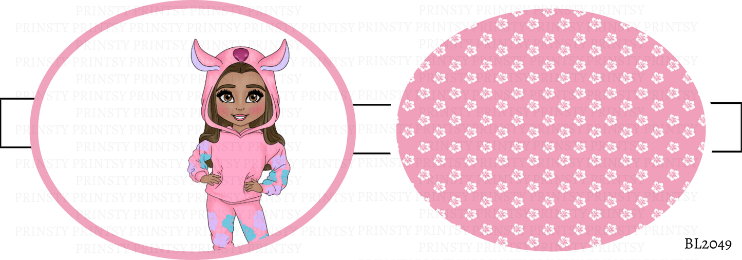 Pink Hawaiian Dolly Bow Loop