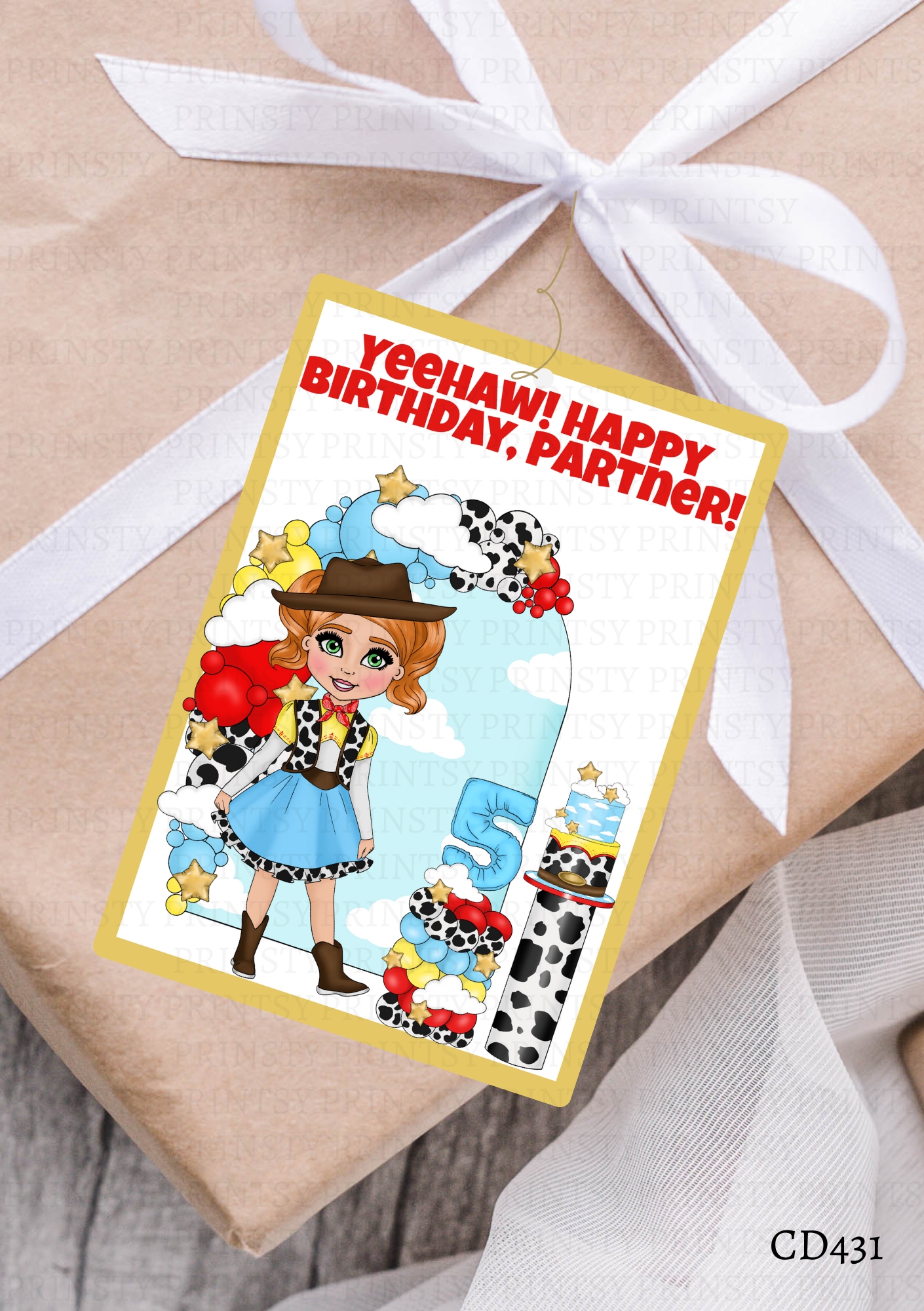 Toy Land Dolly Gift Label