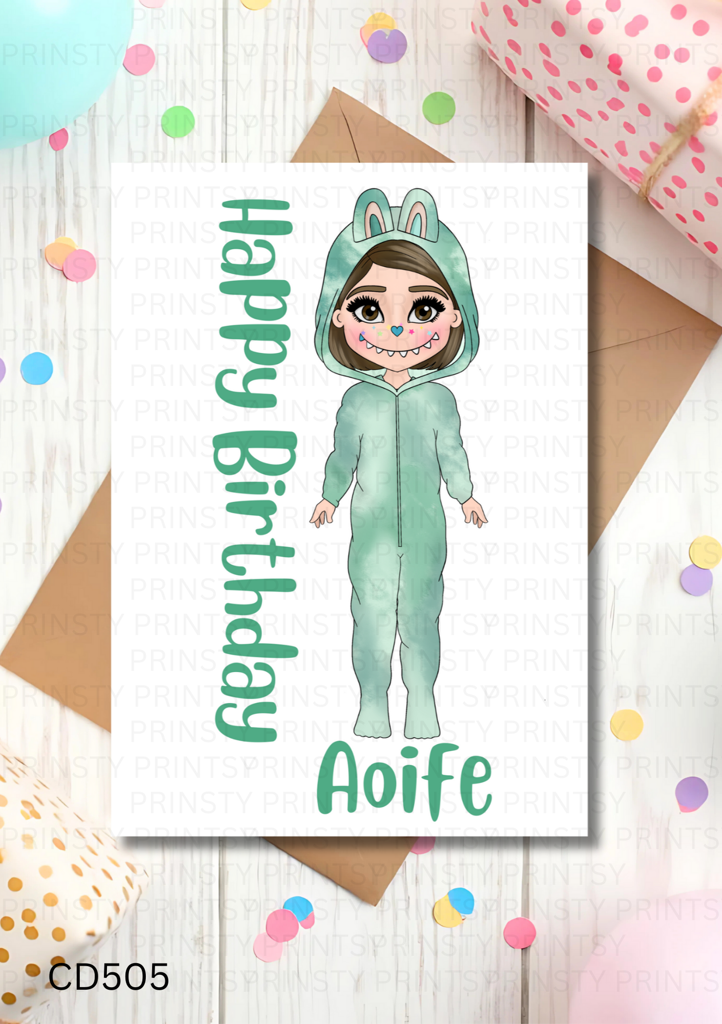 Mini Magic Monster Dolly Celebration Card