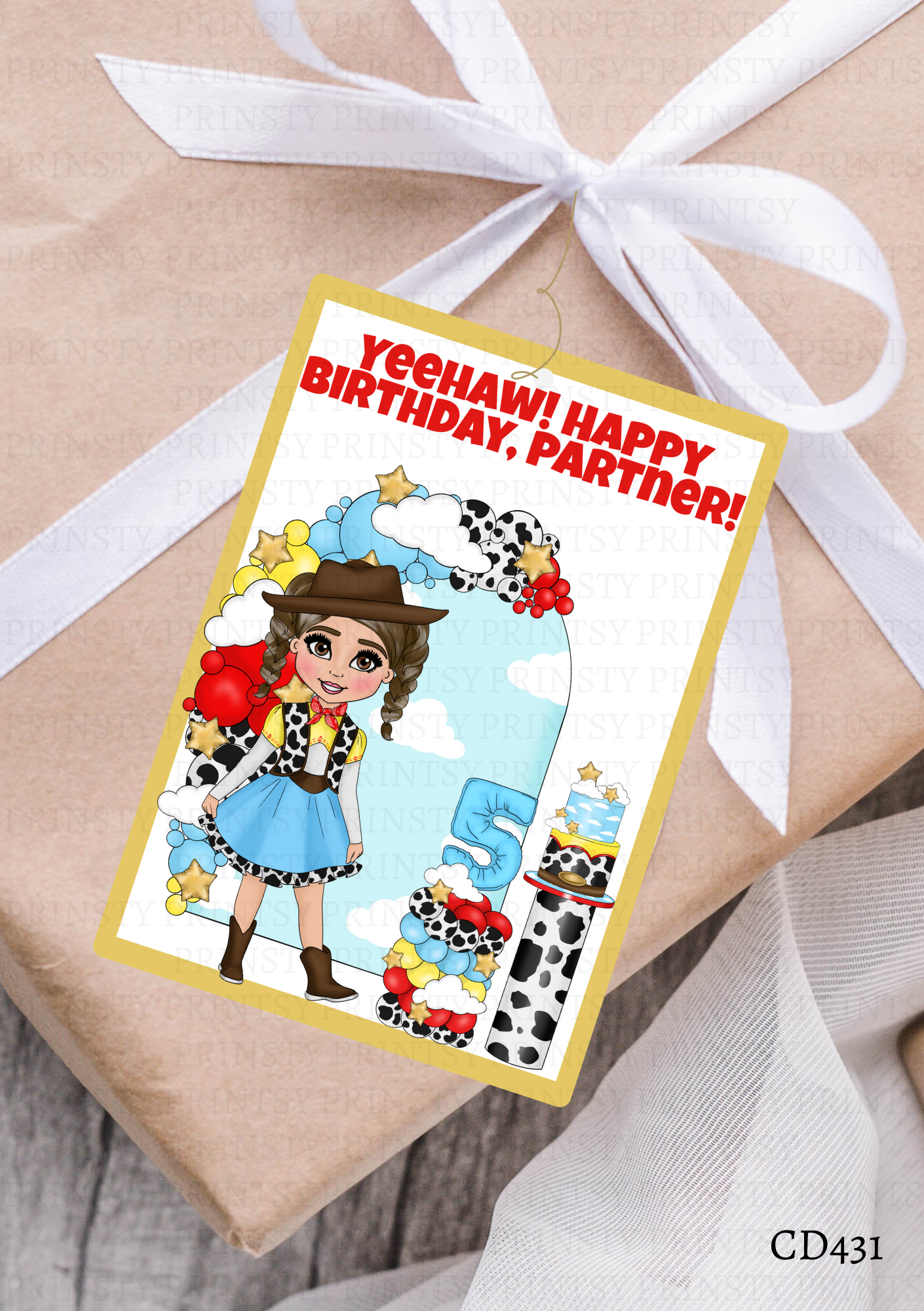 Toy Land Dolly Gift Label