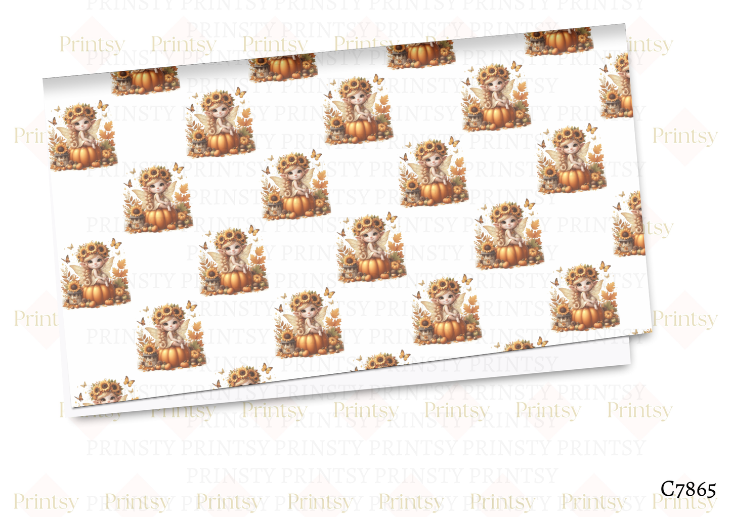 Autumn Pumkin Fairy Canvas