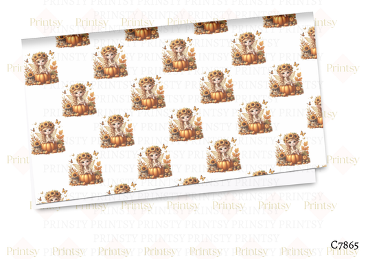 Autumn Pumkin Fairy Canvas