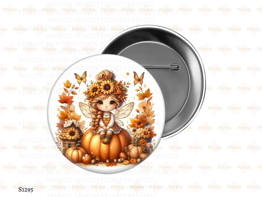 Sunflower Autumn Fairy BowBitz/Badges