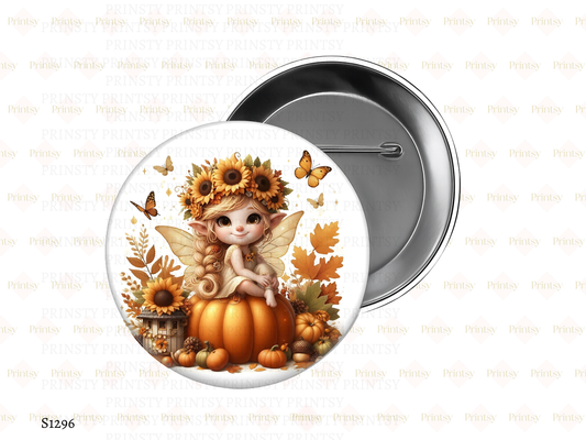 Sunflower Autumn Fairy BowBitz/Badges