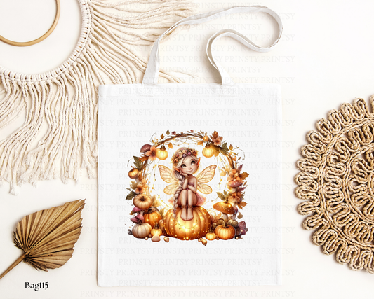Cute Autumn Fairy Tote Bag