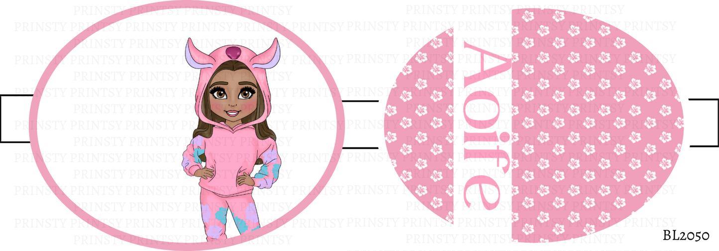 Pink Hawaiian Dolly Bow Loop