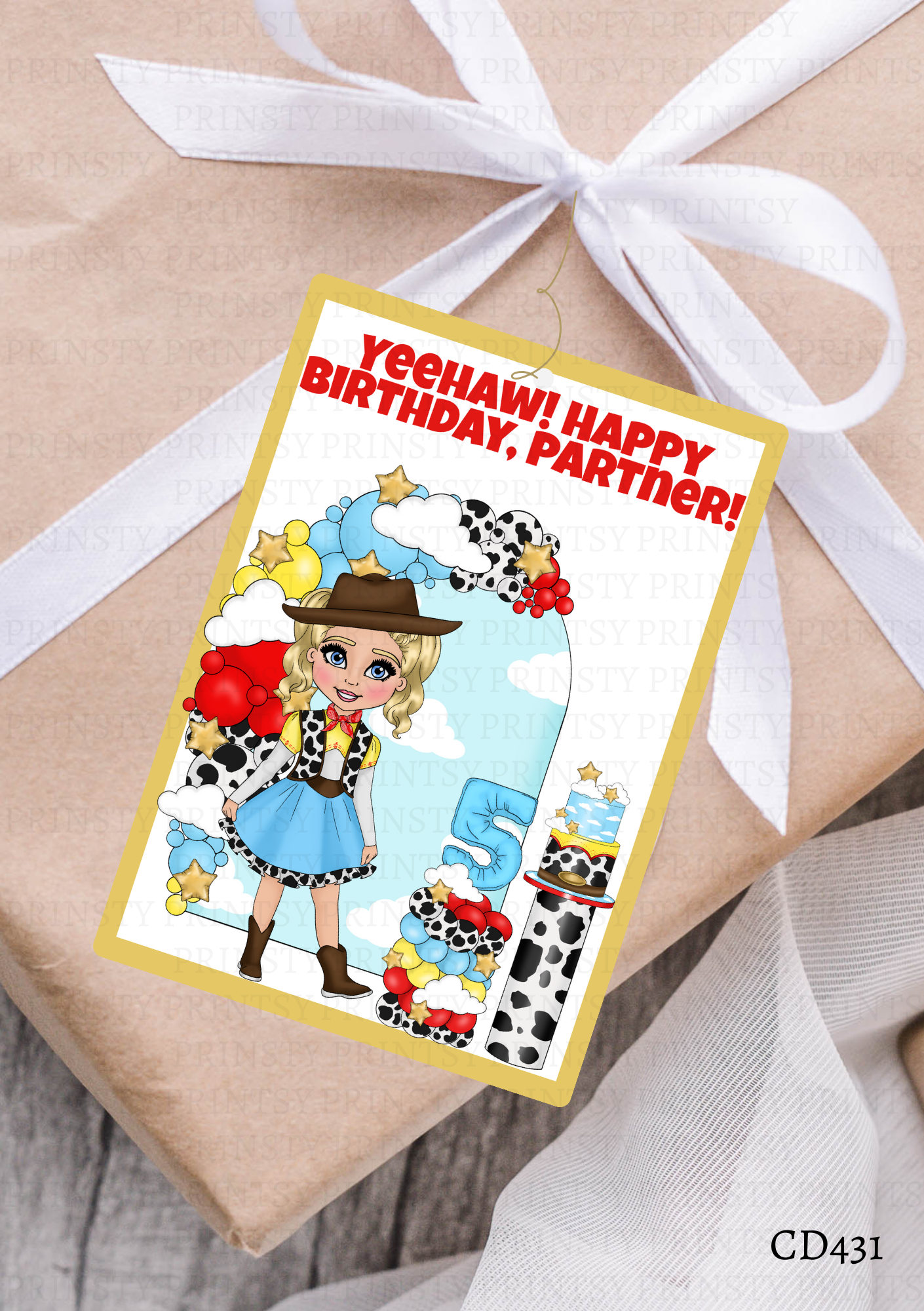 Toy Land Dolly Gift Label