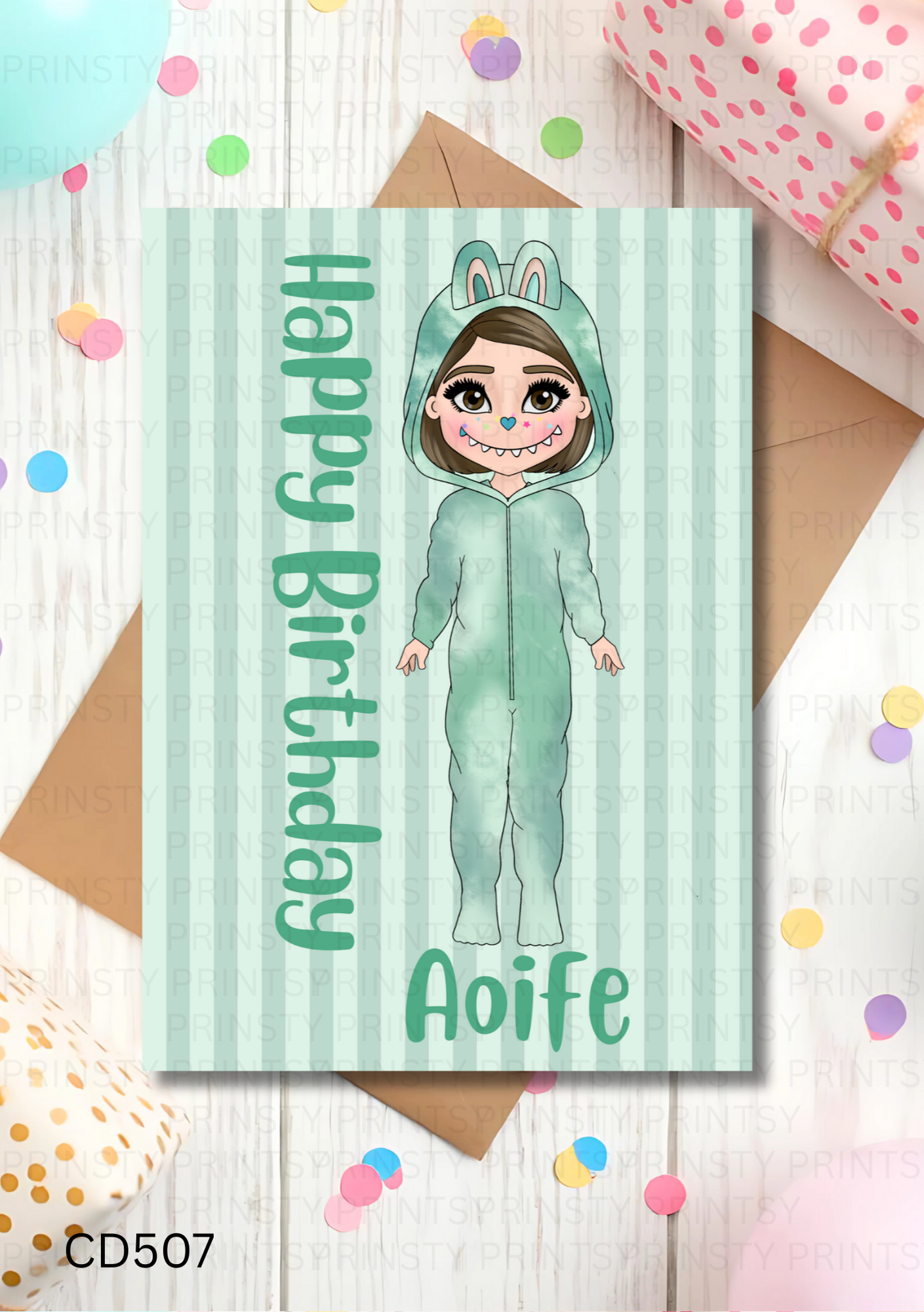 Mini Magic Monster Dolly Celebration Card