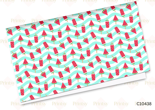 Watermelon Ice Lolly Canvas