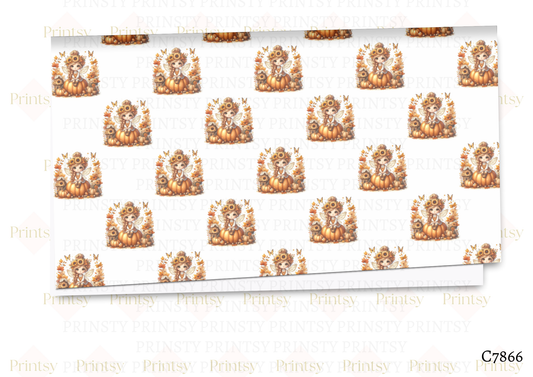 Autumn Pumkin Fairy Canvas