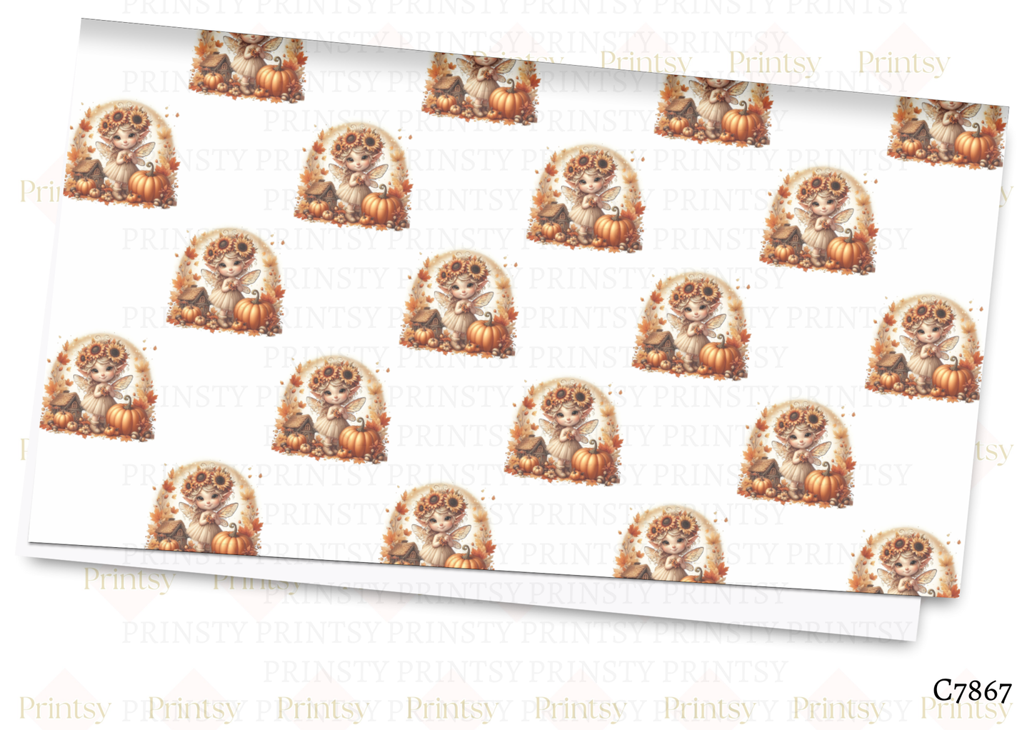 Autumn Pumkin Fairy Canvas