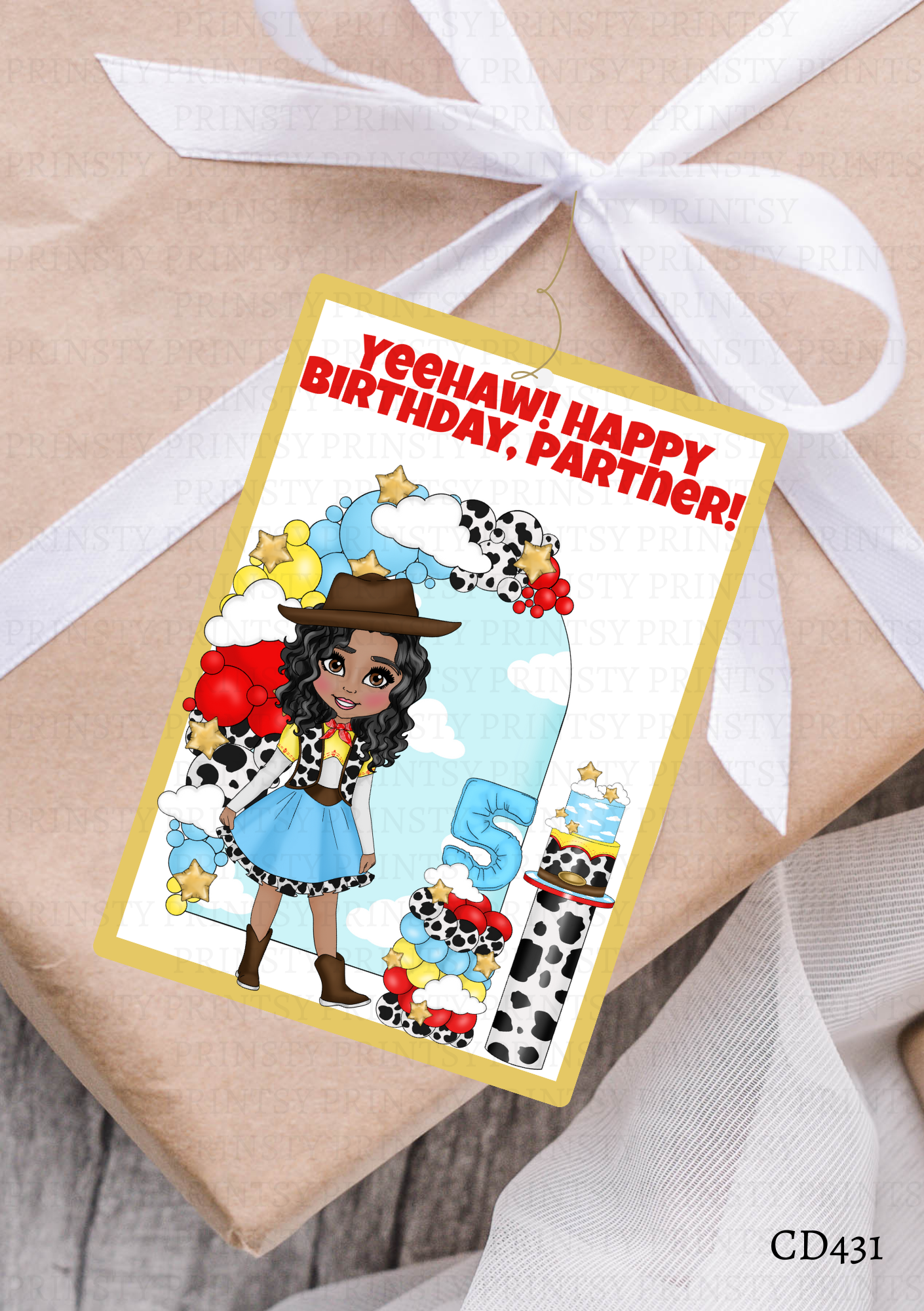 Toy Land Dolly Gift Label