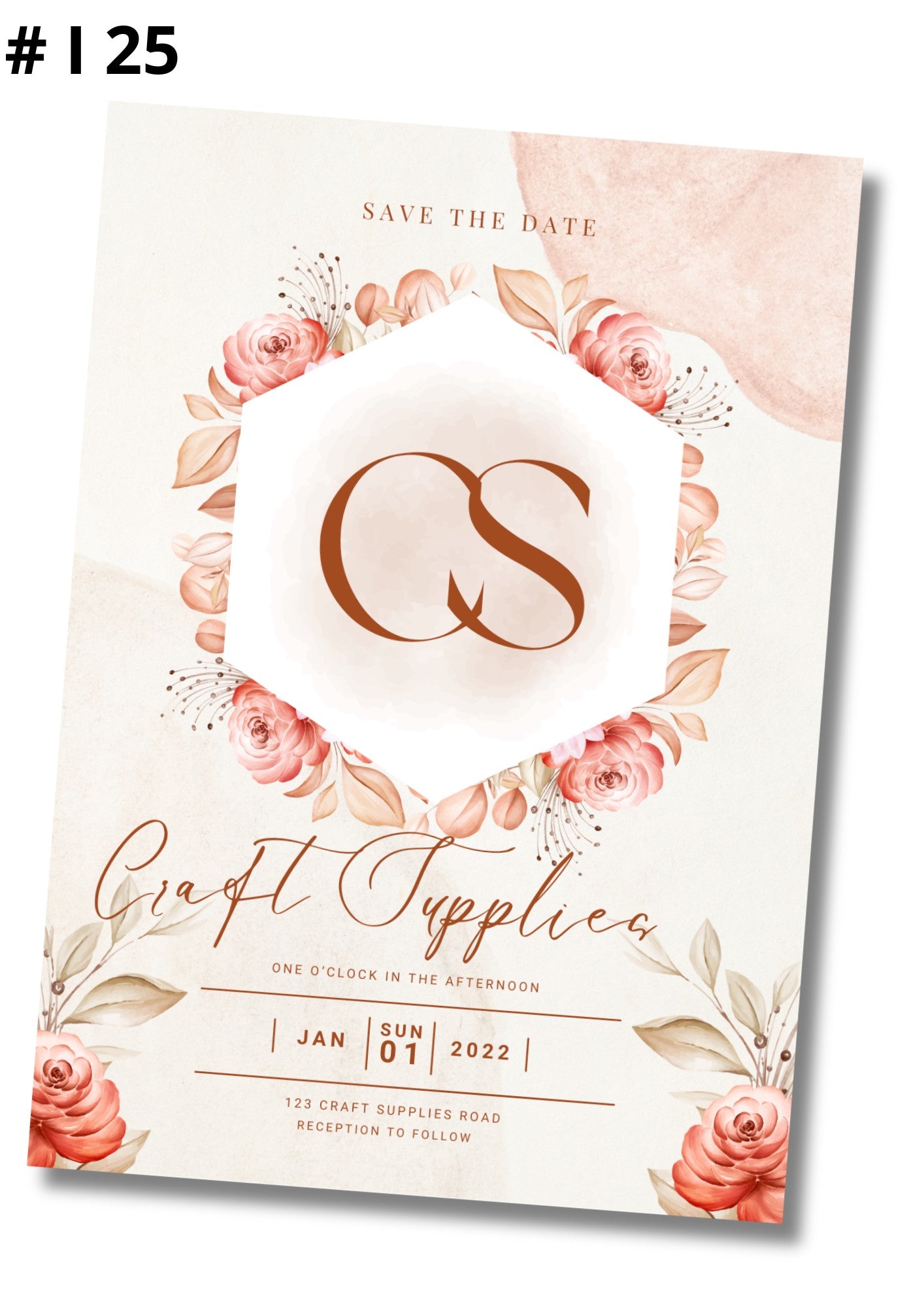 Pink Flower Invite