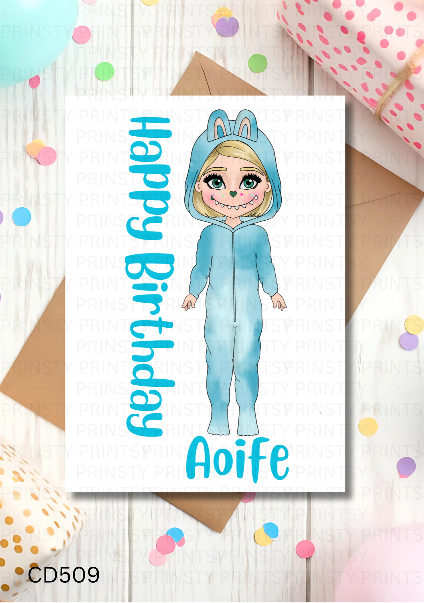 Mini Magic Monster Dolly Celebration Card